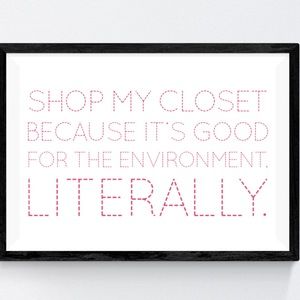 REDUCE, REUSE & RECYCLE* MAKE A DIFFERENCE PFFS!